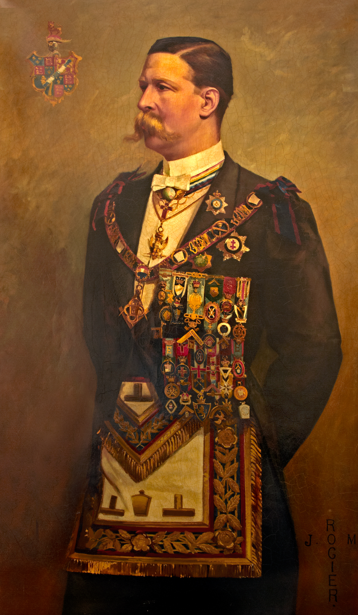 The Earl of Euston wearing Masonic regalia
